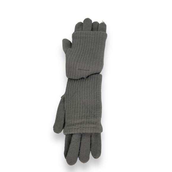 NEW Steve Madden Mittens Gray Touchscreen Gloves Cozy Warm Winter Snow Revolve - Picture 4 of 6